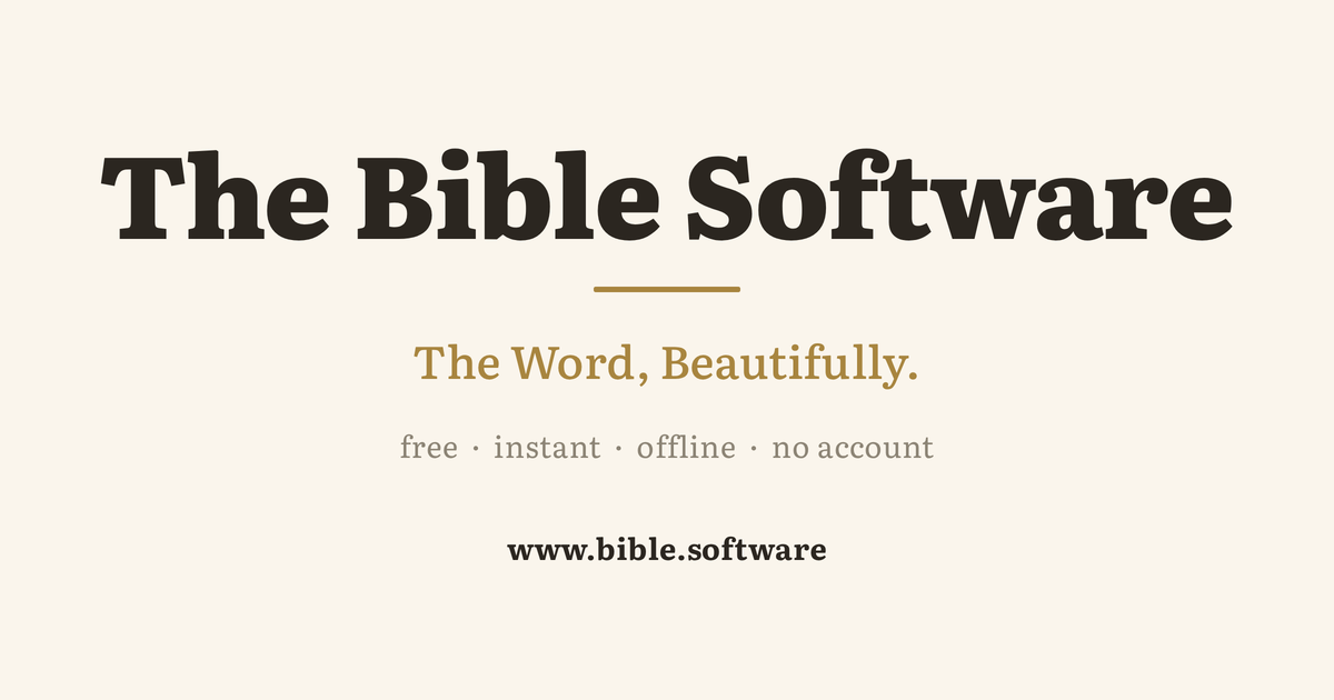 Screenshot of bible.software